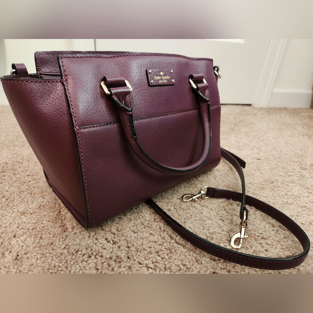 Medium Sized Dark Purple Kate Spade Purse